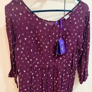 Seraphine Maternity Plum Heart Dress